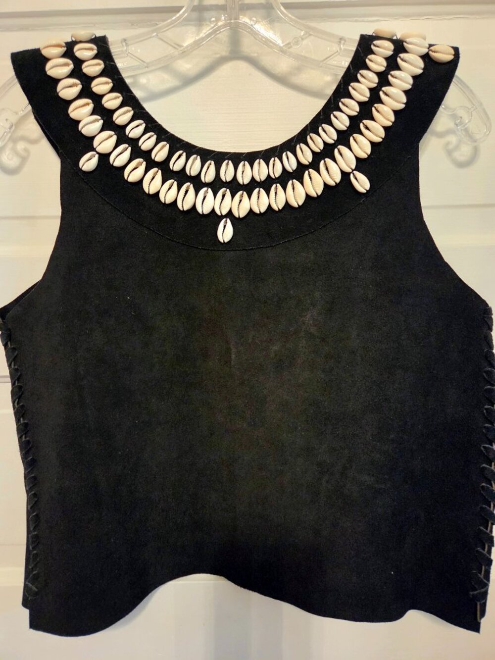 Artisan Made Suede Leather Black M/L Vest